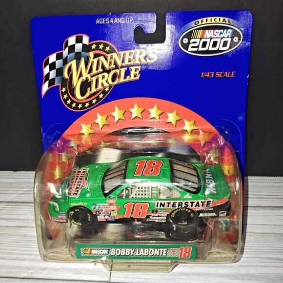 Winners Circle NASCAR Bobby Labonte #18 Diecast Car 1/43 Scale Vintage 2000 - Picture 3 of 7
